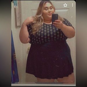 Plus size mini dress